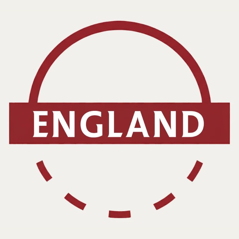 Rundes Abzeichen mit englischem Emblem