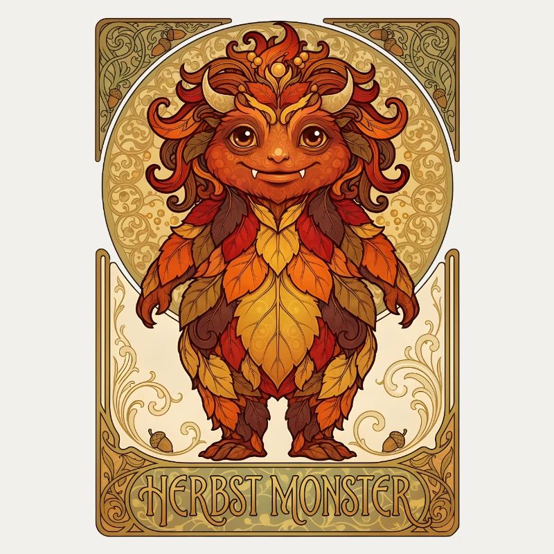 Monstres de feuillage d’automne