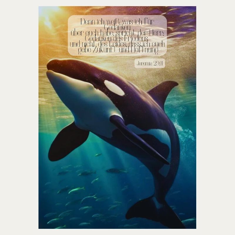 Orca Unterwasser Hoffnungsvers