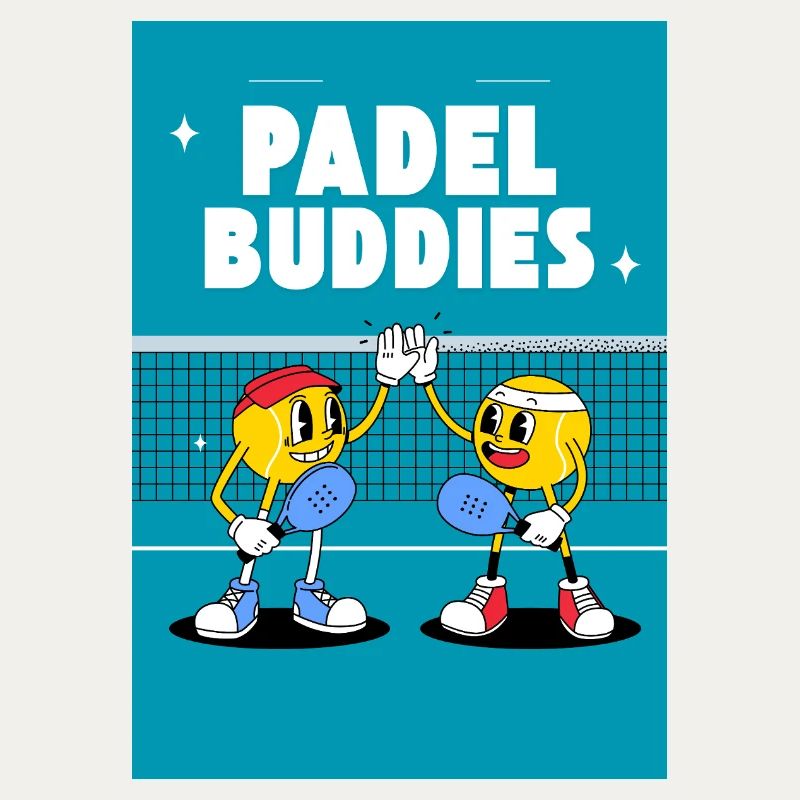 Duo de copains de padel High Five