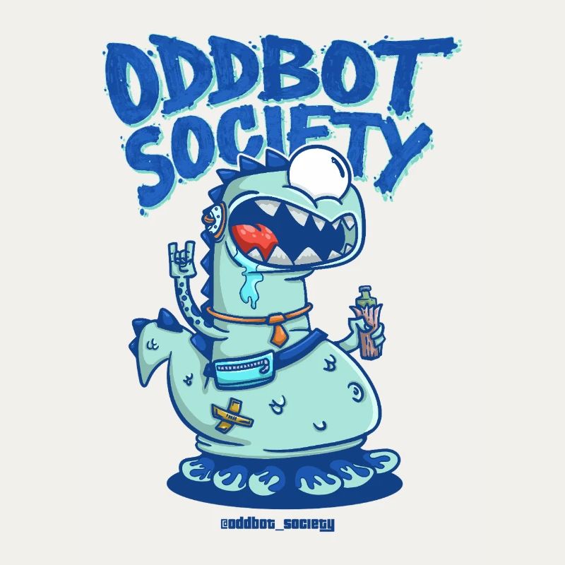 SOCIÉTÉ ODDBOT Dino-Robot Bleu