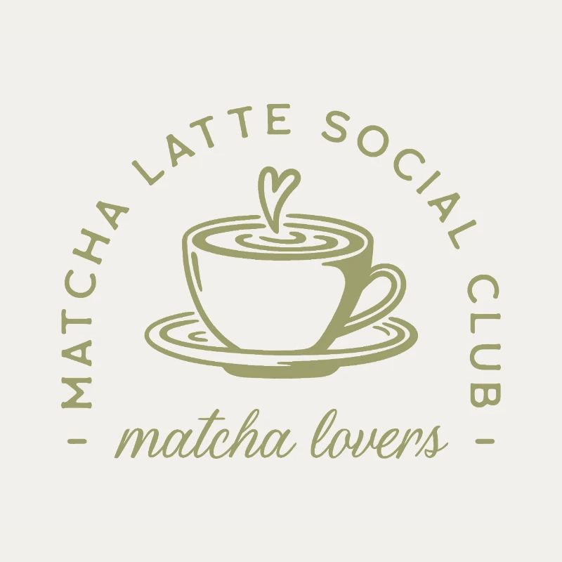 Matcha latte vert aesthetic