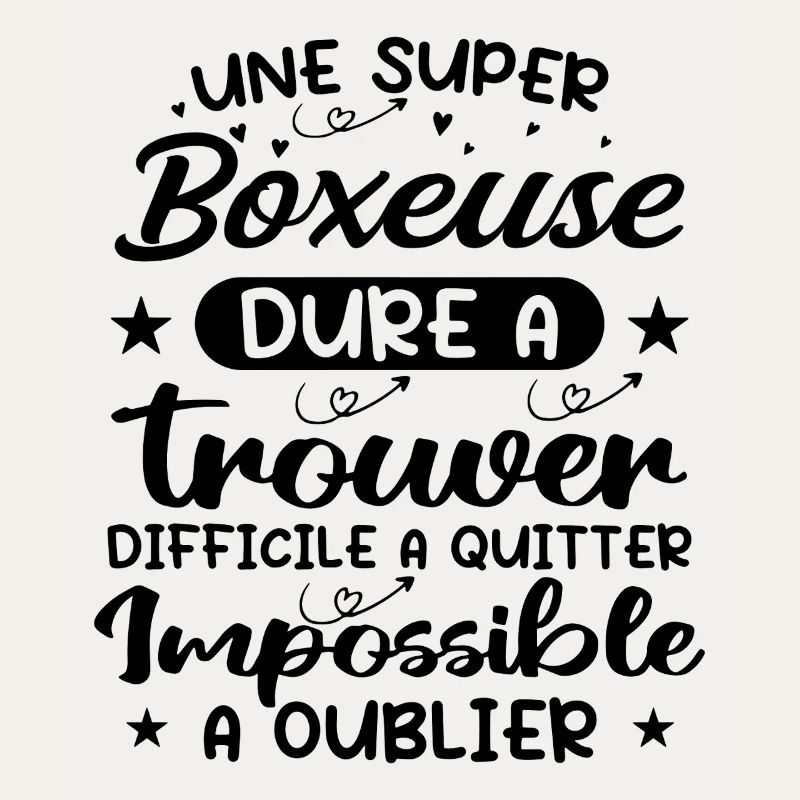 Une Super Boxeuse - Cadeau boxeuse