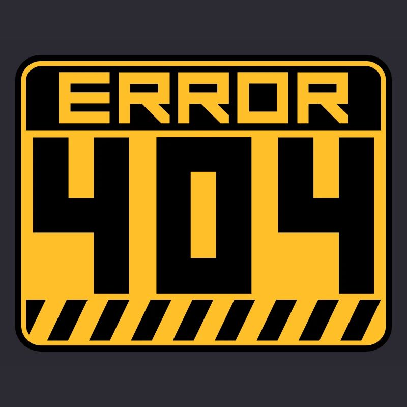 Error 404 Schild Warnung