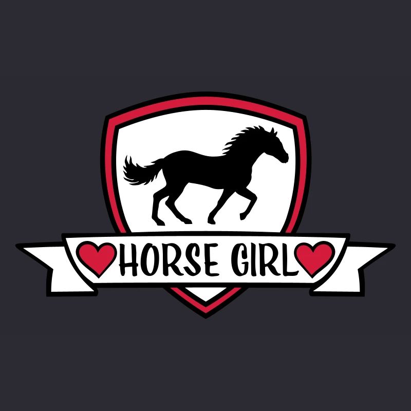 Conception de citation de fille de cheval