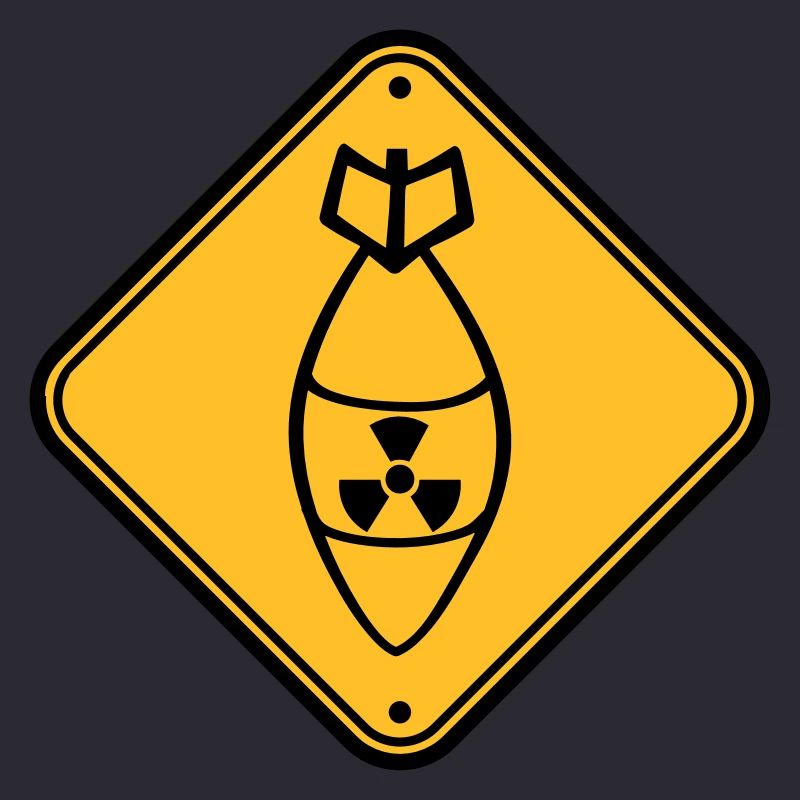 bouclier danger attention attention bombe atomique