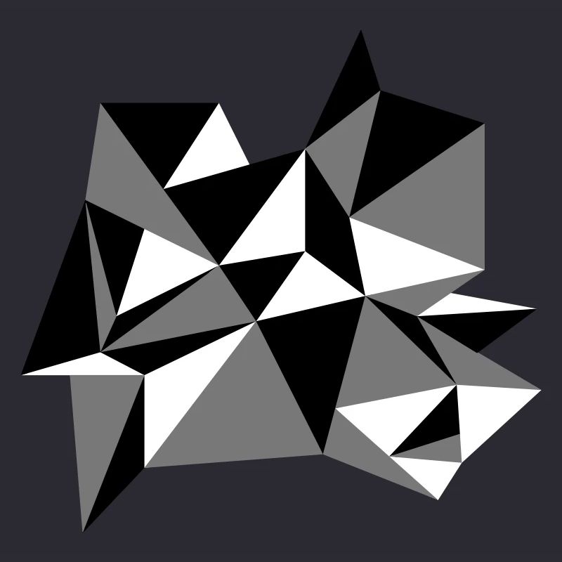 forme modèle triangles conception origami cool papier 3c