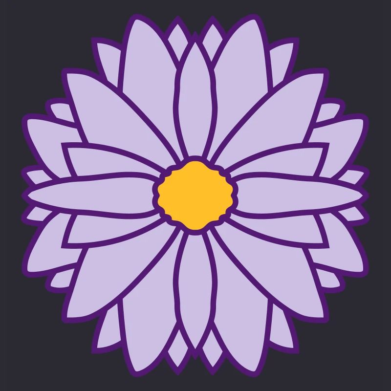 Runde Hübsche Blume Design
