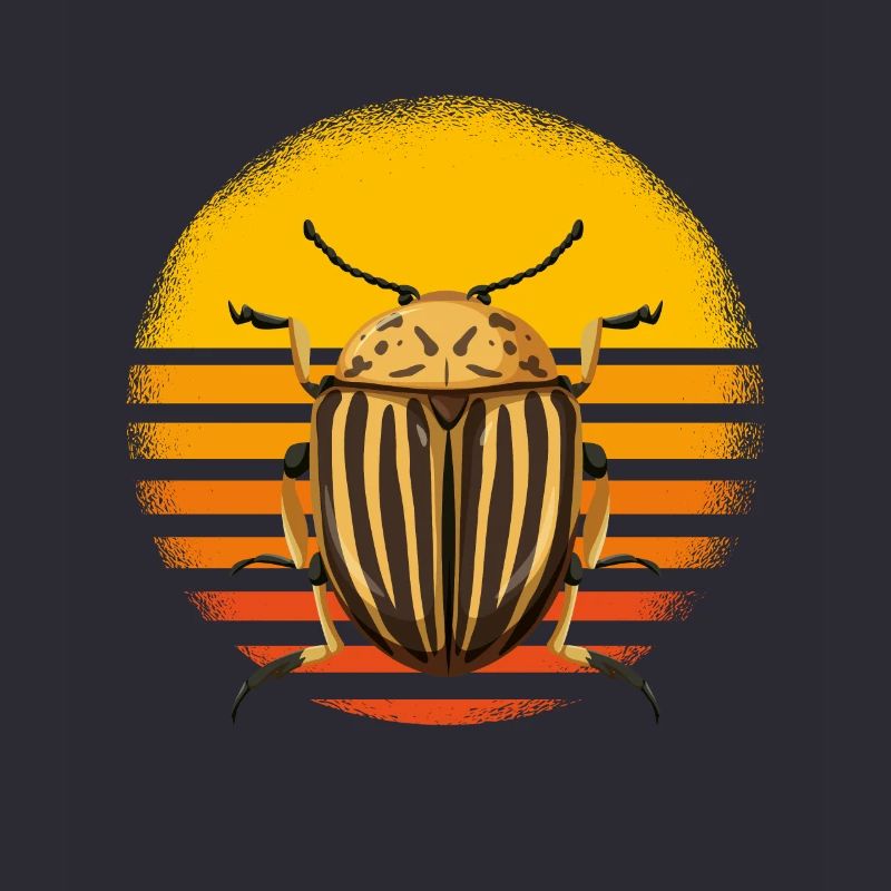 Retro Stripe Pattern for Nature Lovers
