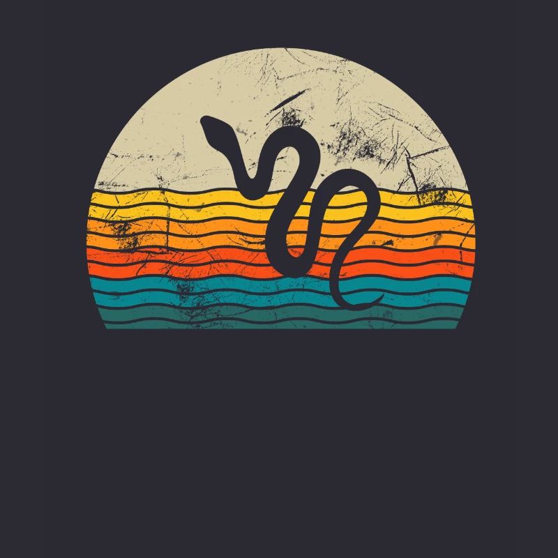 Snake Retro Reptile Python Gift idea