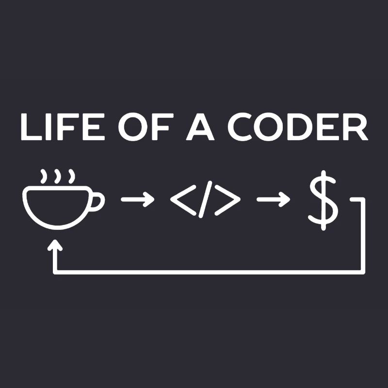 Vie de programmeur d'une chemise de codeur
