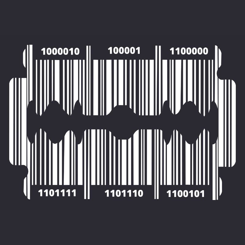 Razor blade with code