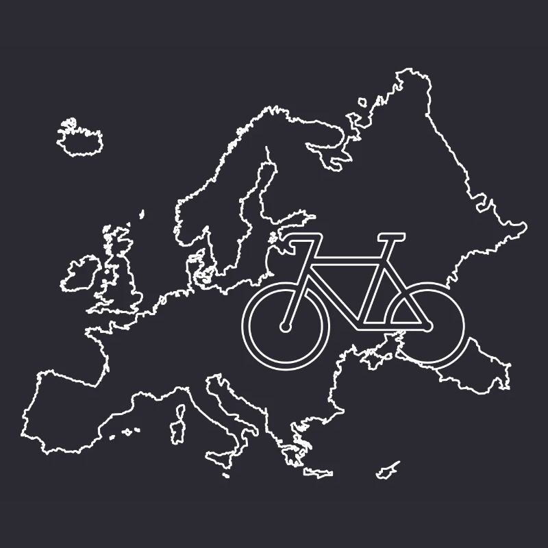Plan de la route cyclable européenne