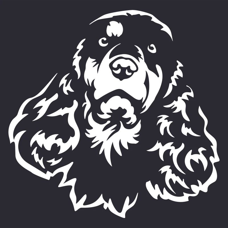 Cocker Spaniel Head « Black Edition »