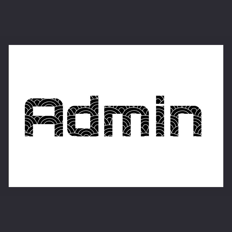 ADMIN Blackwords/WhiteBackround