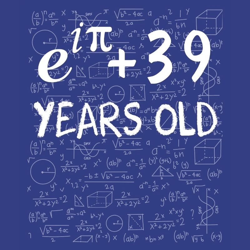 38th birthday 38 years old Euler Identity math