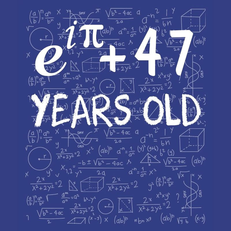 46th Birthday 46 Years Euler Identity Math Gift