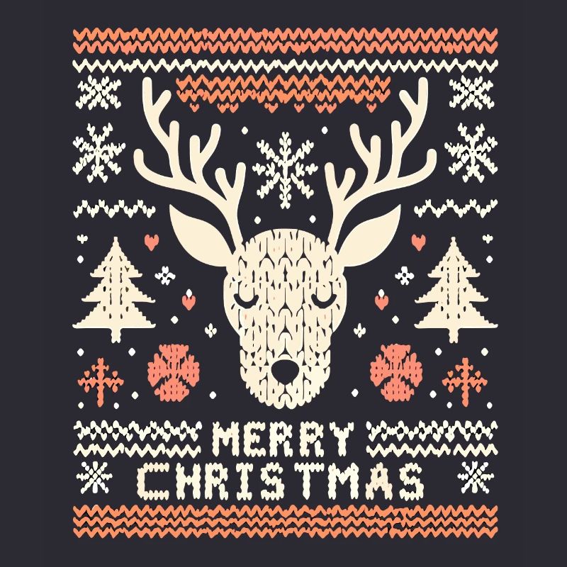 Pull de Noël moche renne