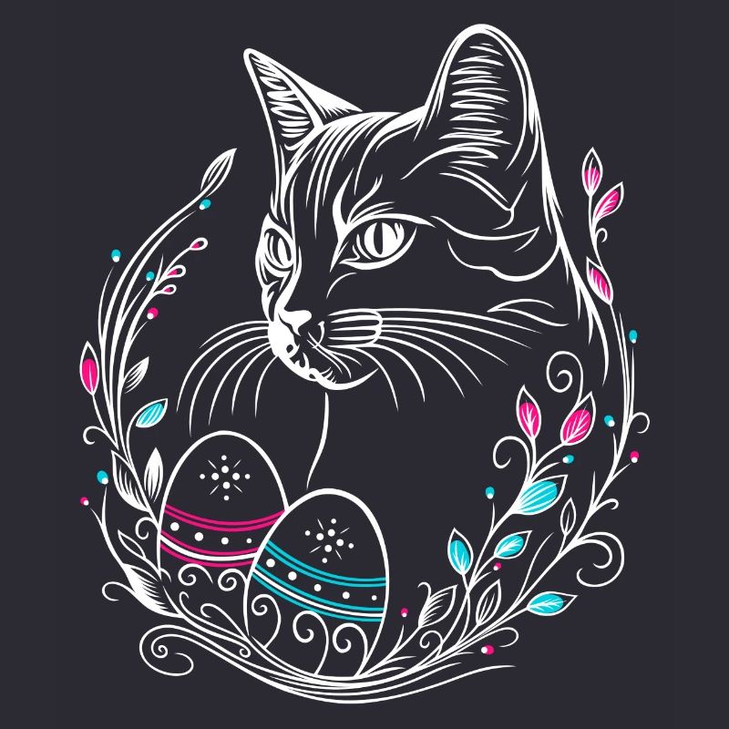 Cat Easter Easter Eggs Easter Cat