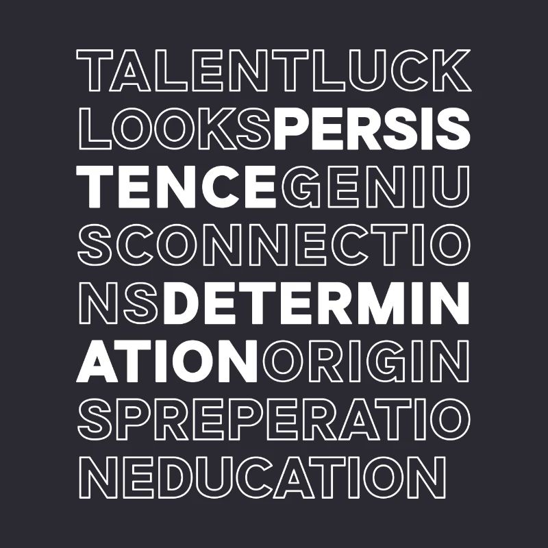 Perseverance and determination