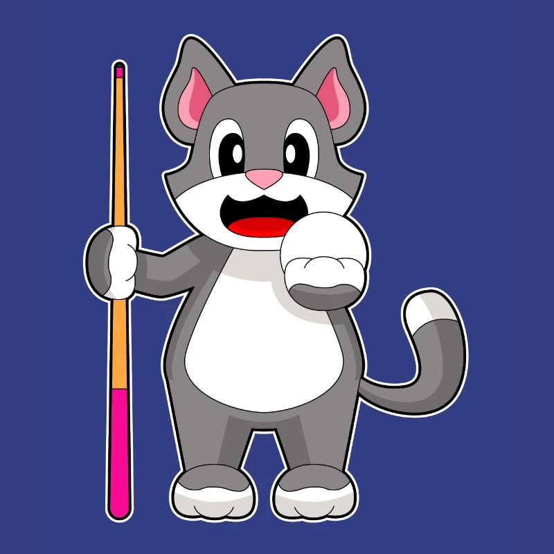 Queue de billard pour chat