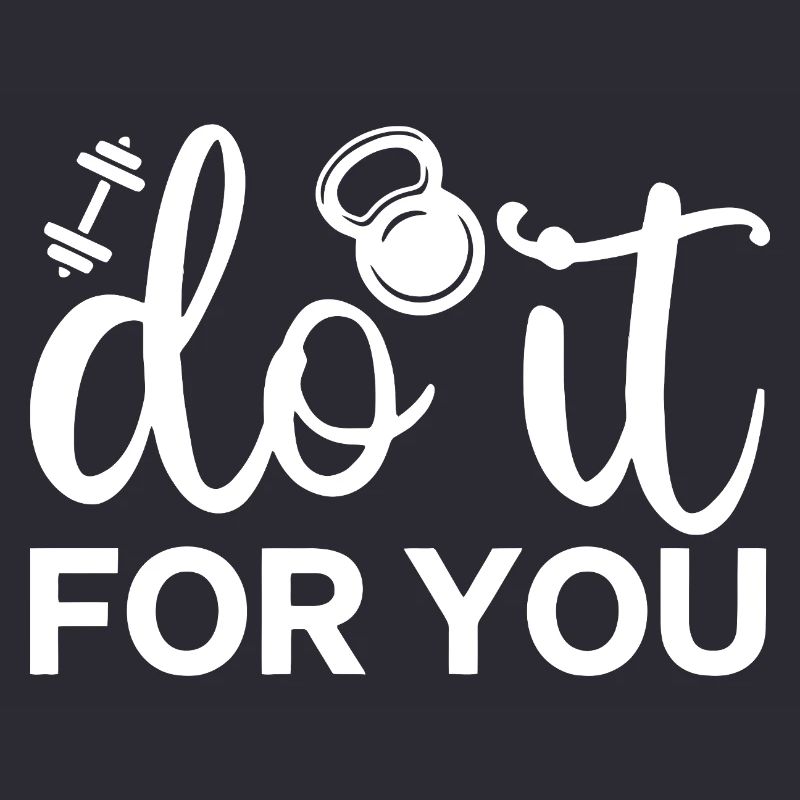 Script de remise en forme motivante avec icône de kettlebell
