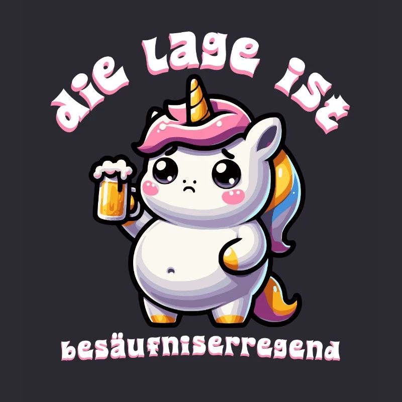 Süßes Einhorn Bier Feier
