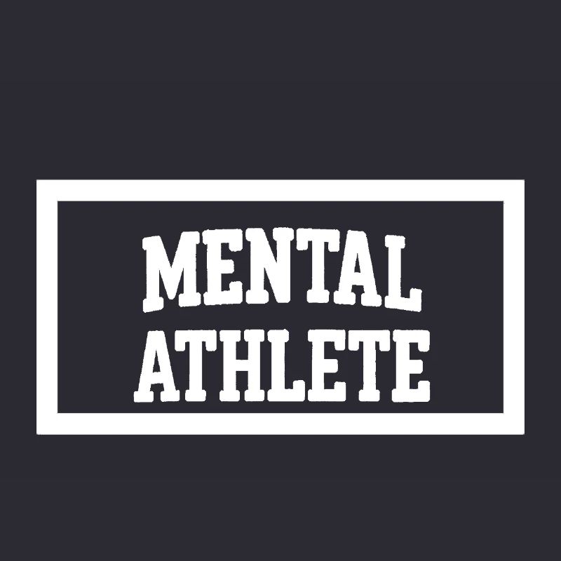 Conception typographique audacieuse d'un athlète mental