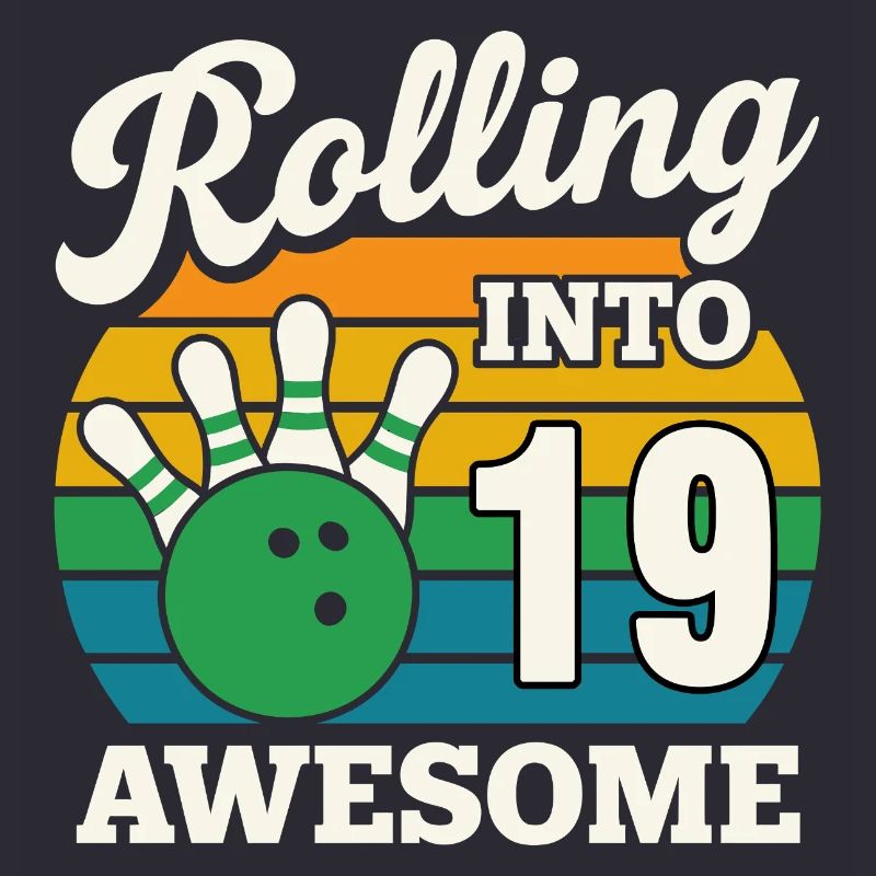 Rolling Into 19 Birthday Tee