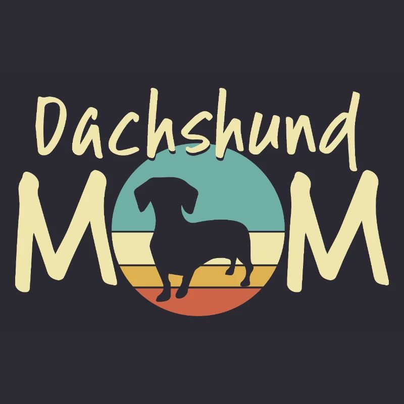 Dackel Mond Mutter Design