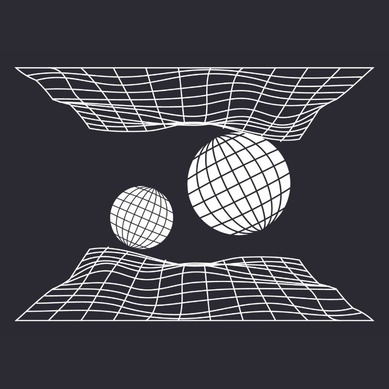 Futuristic Grid Space Spheres Design