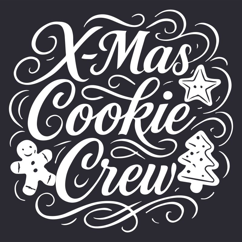 Équipe de Noël de cuisson des biscuits