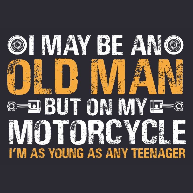 Motorrad alter Mann