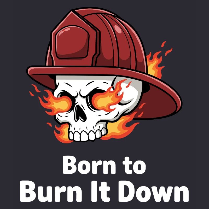 Born to Burn It Down Skull