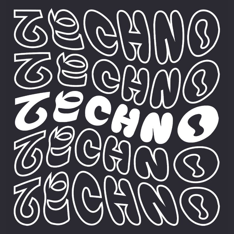 conception de logo géométrique ondulé techno
