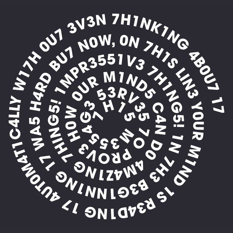 Spirale Leetspeak – Nerd Code 1337 Geek Design