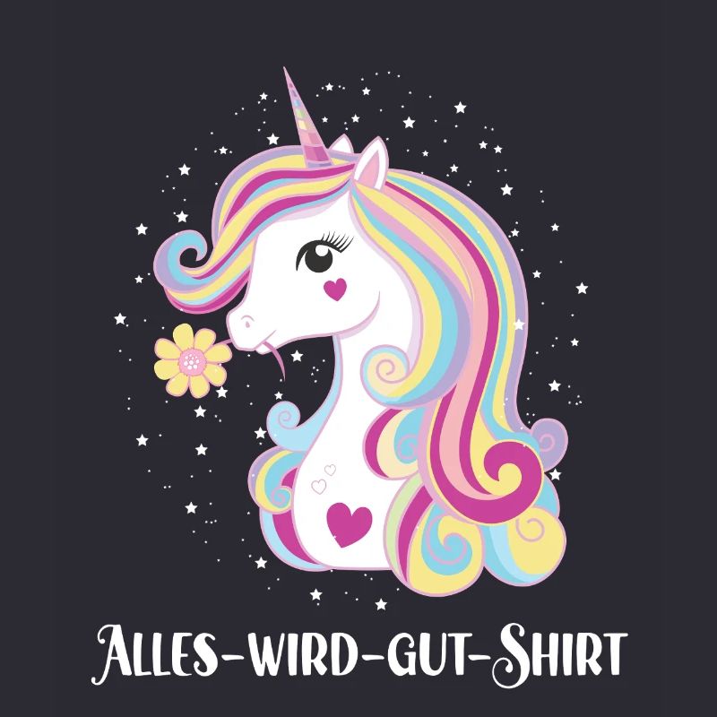 Alles Wird Gut Wunsch Einhorn Genesung Motivation
