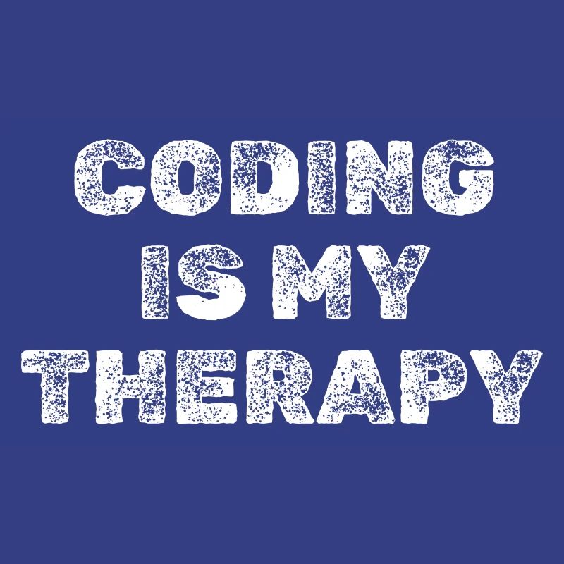 Coding Is My Therapy Programmierer Shirt