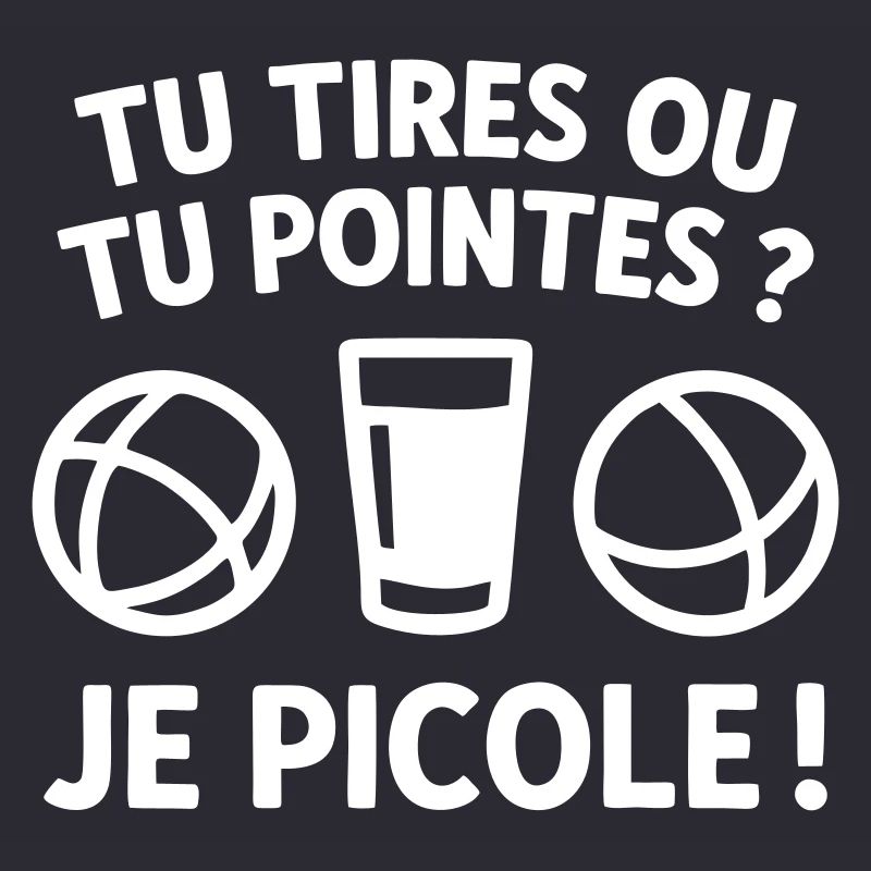 Du schießt oder zielst Pétanque-Humor