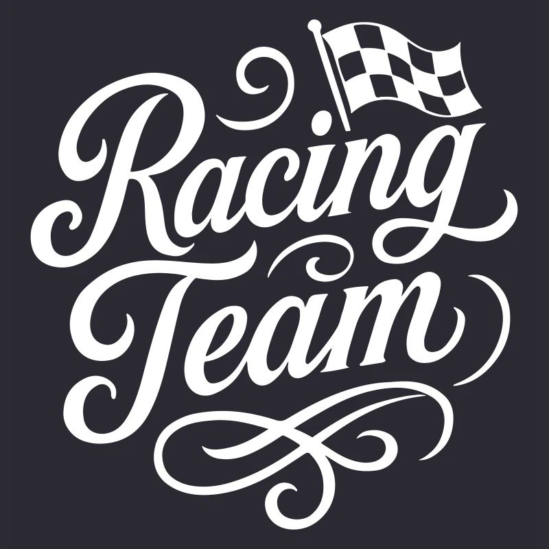 Drapeau de course de l’équipe de course