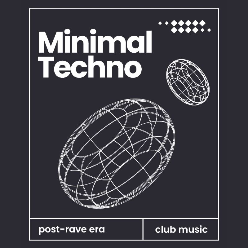 Conception minimale des sphères musicales techno