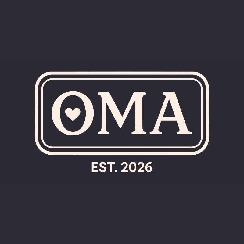 OMA EST. 2026 Stolze Großmutter Ankündigung