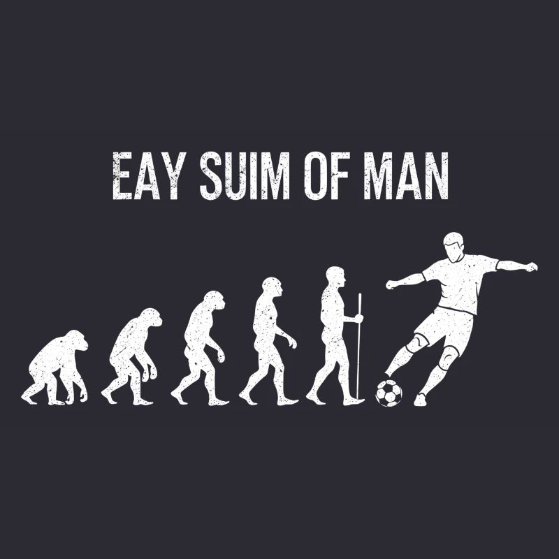 Fußball Evolution - Retro Soccer Spieler Design