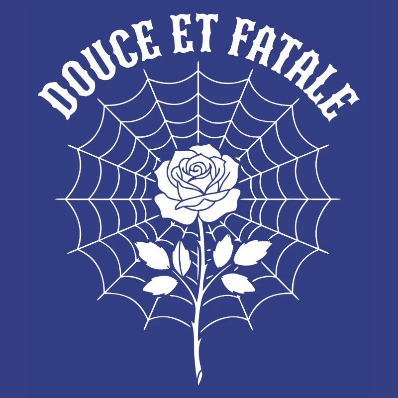 Rose au centre du Web araignée