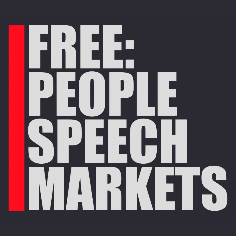 Marché de la liberté d’expression Peuple Libertarian Freedom Logo