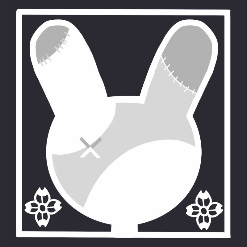Patchwork Häschen Silhouette