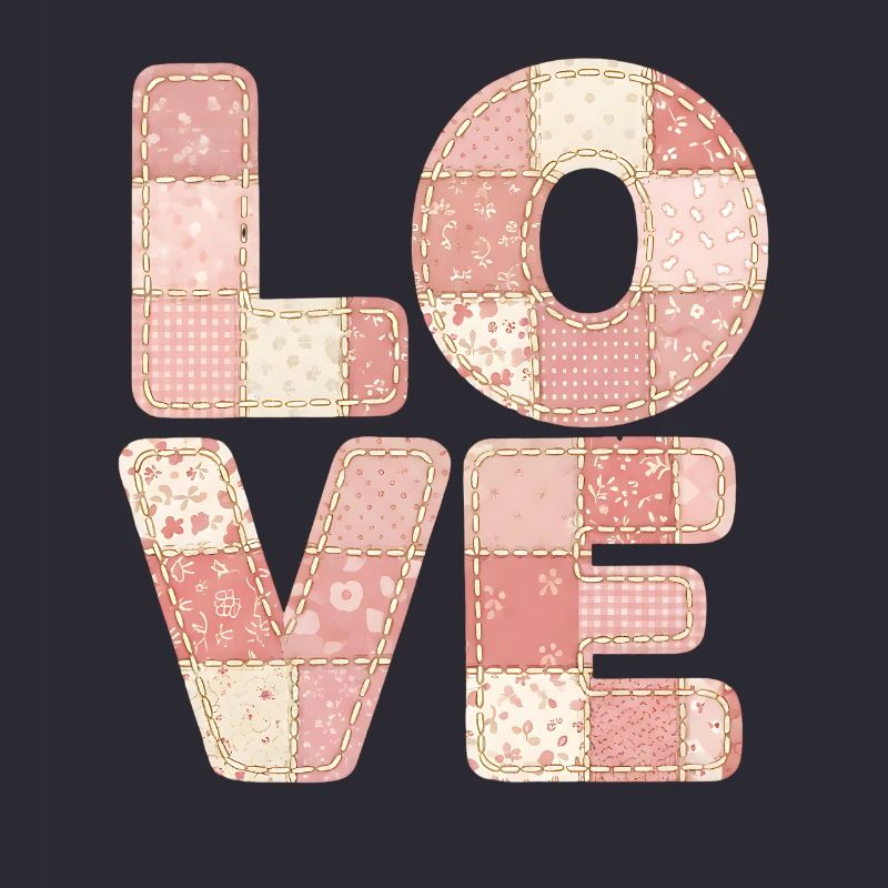 J’adore le design de patchwork rose Trend Design