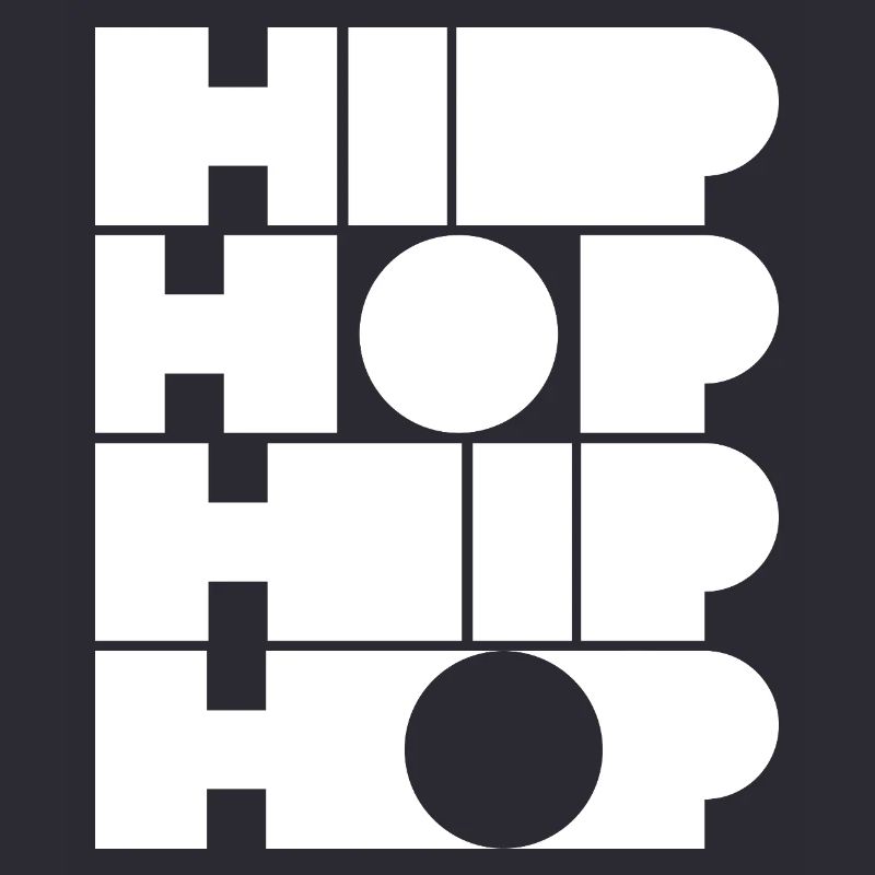 Typographie du hip-hop en bloc gras