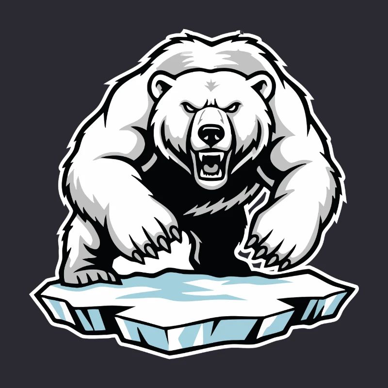 Arktischer Eisbär Maskottchen Maskottchen Bär