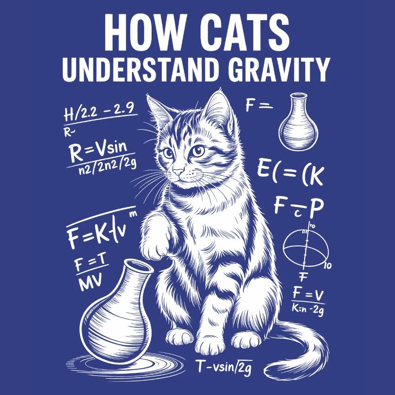Physics Cats Sayings Math Joke Physics Gift